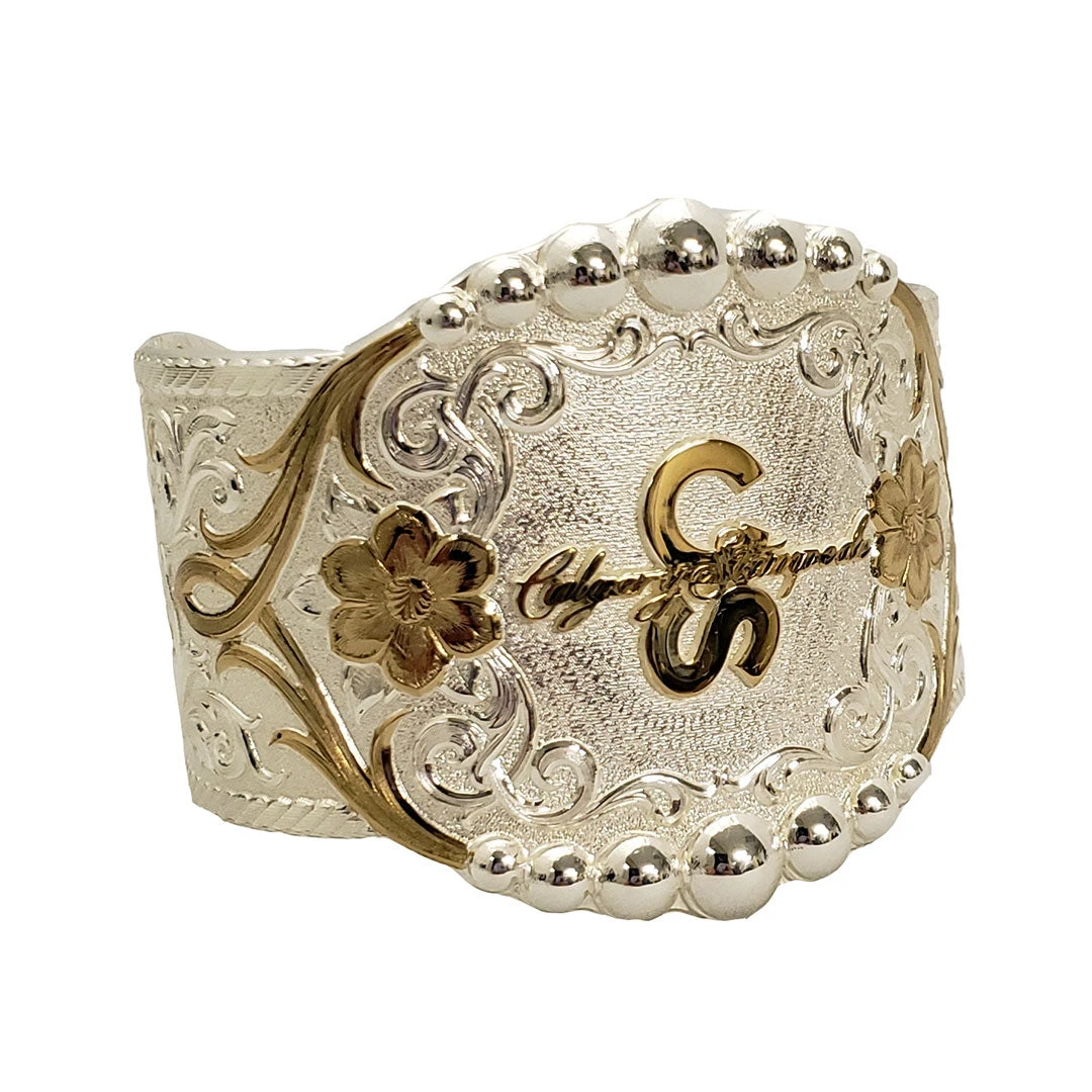 Montana Silversmiths Calgary Stampede Bead Trim Buckle Bracelet