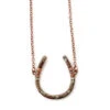 Wyo-Horse Women's Wire Wrapped Horseshoe Necklace