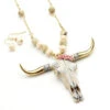 Wyo-Horse Women's Steer Skull Bead Jewelry Set