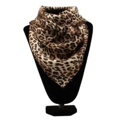 M&F Western Women's Leopard Print Silk Wild Rag