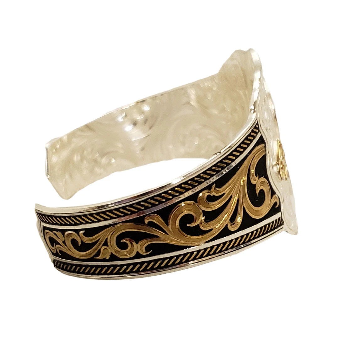 Montana Silversmiths Calgary Stampede Windburst Cuff Bracelet - Image 2