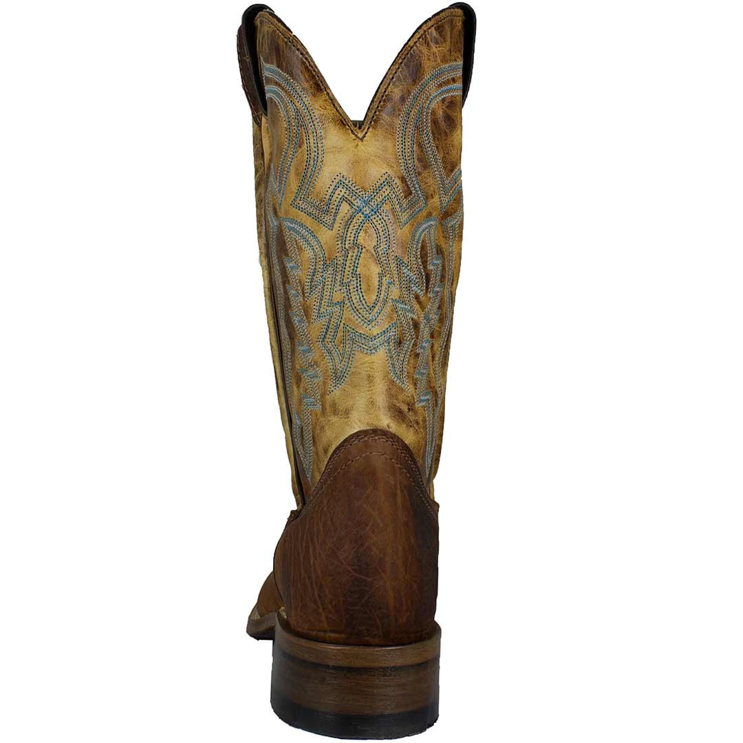 Boulet Women's Distressed Leather Cowgirl Boots - Image 4