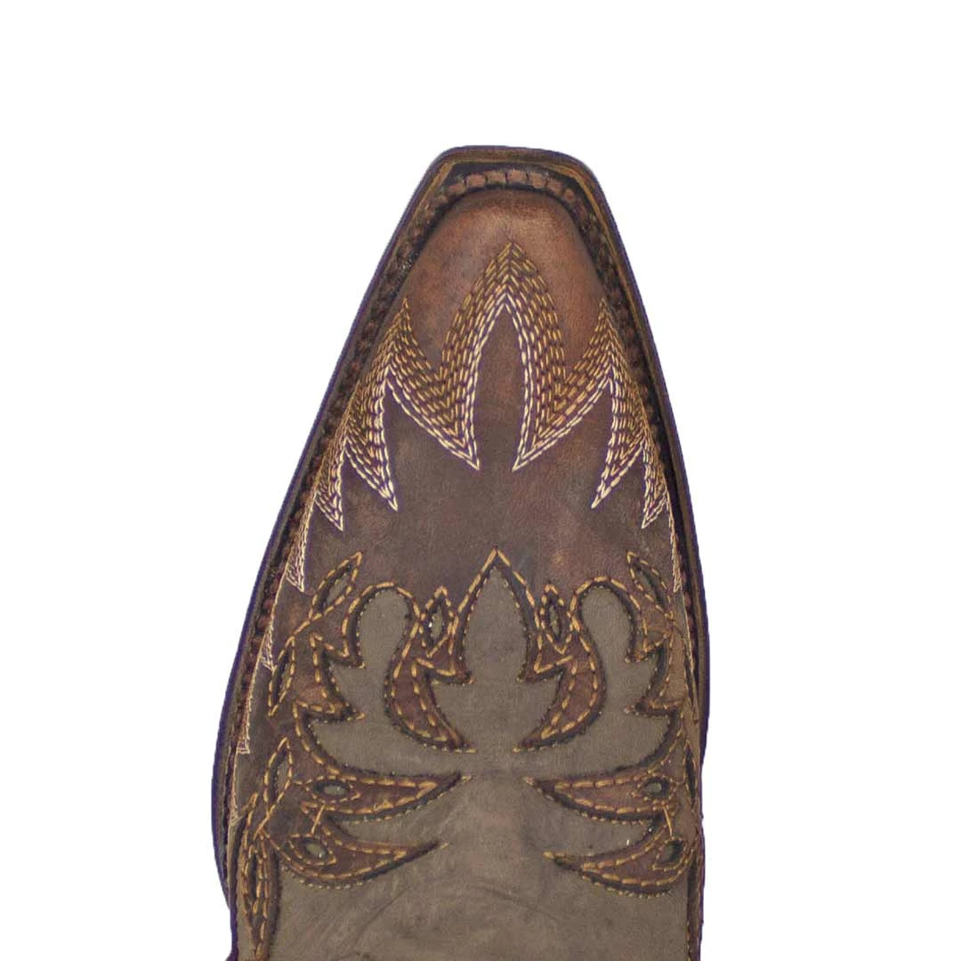 Circle G Women's Overlay & Embroidery Wing Cowgirl Boots - Image 6