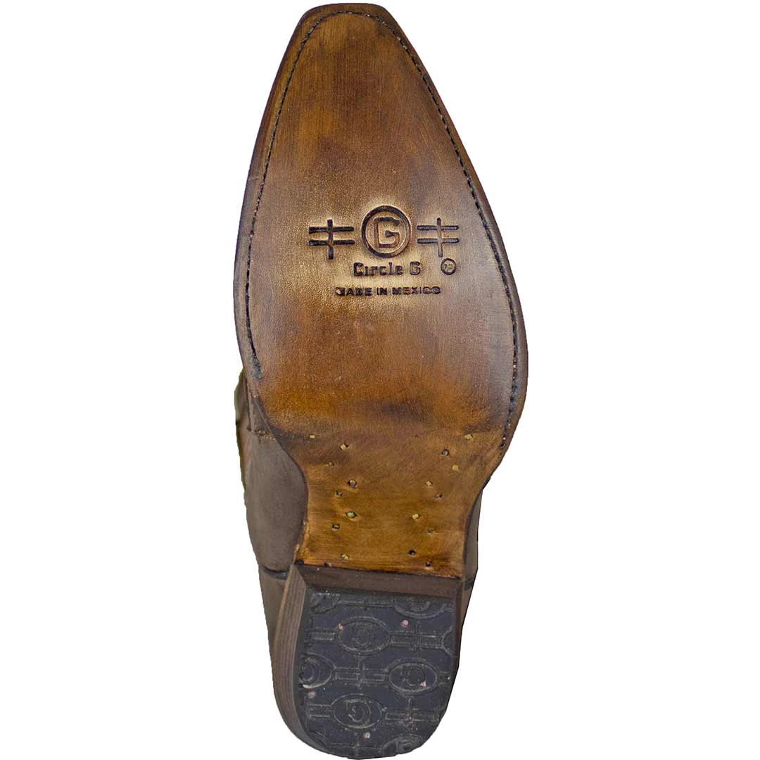 Circle G Women's Overlay & Embroidery Wing Cowgirl Boots - Image 7