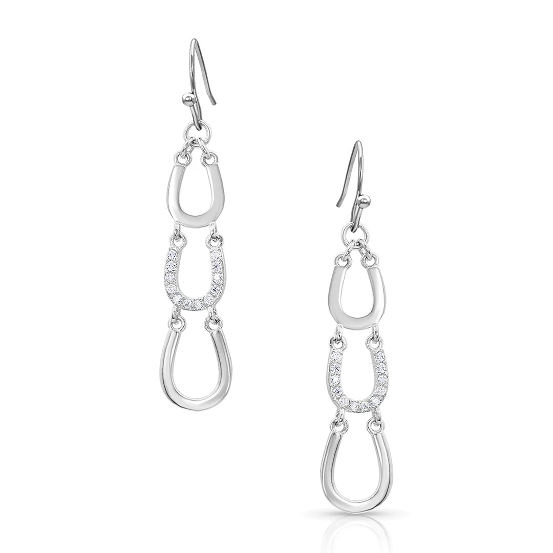 Montana Silversmiths Women's One Step Closer Horseshoe Earrings