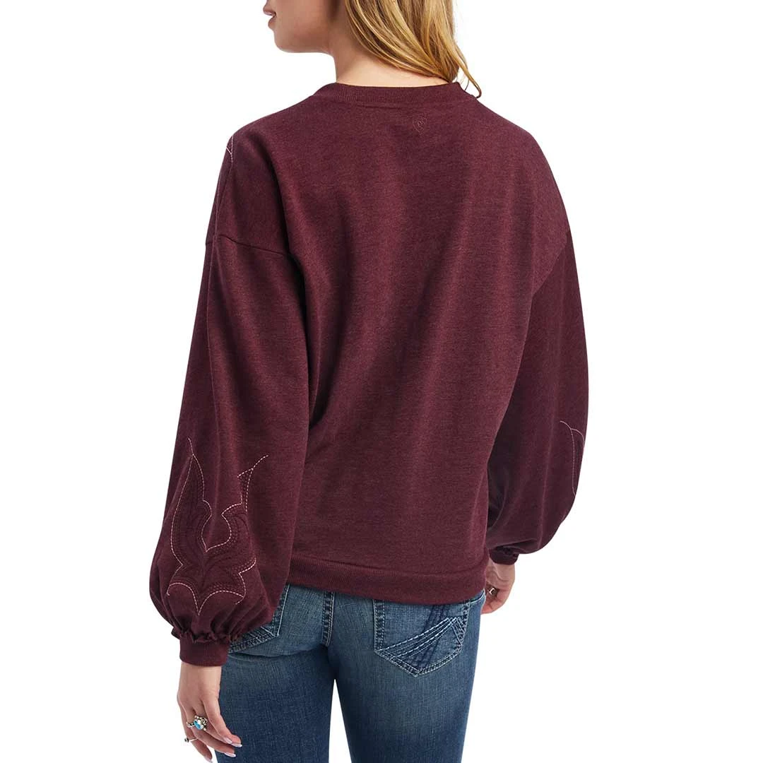 Ariat Women's Stitched Crew Sweatshirt - Image 2