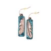 Wyo-Horse Women's Color Blocked Feather Earrings