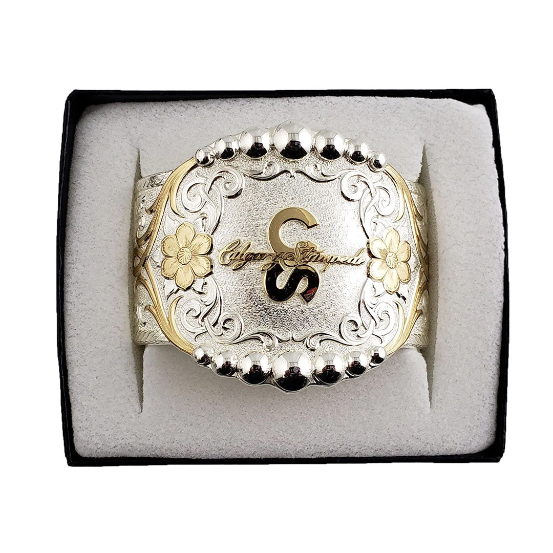 Montana Silversmiths Calgary Stampede Bead Trim Buckle Bracelet - Image 2