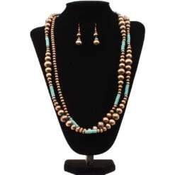 Blazin Roxx Copper And Turquoise Jewelry Set