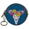 Catchfly Steer Skull Round Coin Purse