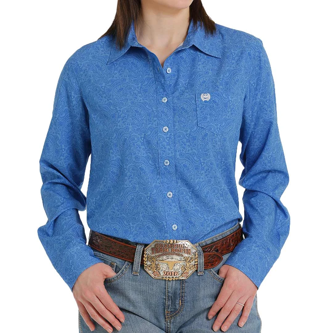 Cinch Women's ArenaFlex Paisley Print Button-Down Shirt