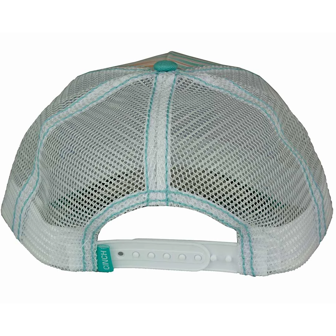 Cinch Women's Logo Patch Stripe Snap Back Cap - Image 3