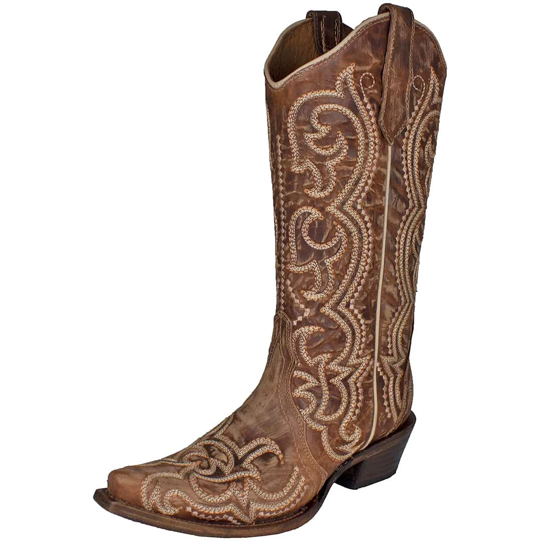 Circle G Women's Sequence Embroidery Cowgirl Boots