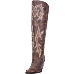 Dan Post Women's Jilted Leather Over The Knee Cowgirl Boots