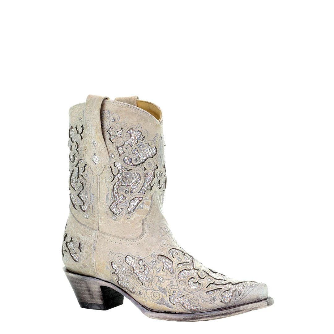 Corral Women's Mariah Shortie Western Wedding Cowgirl Boots - Image 2