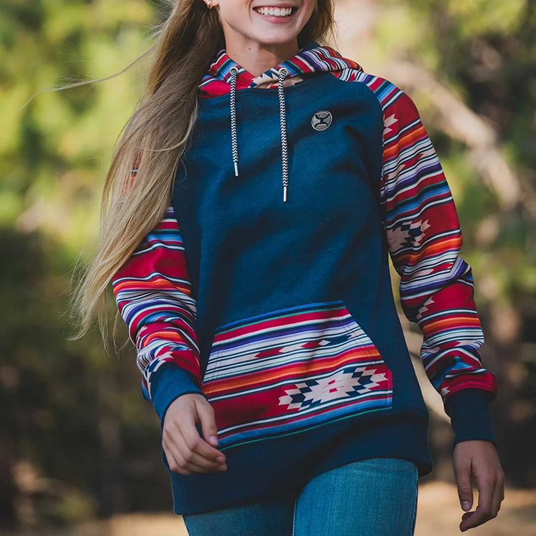 Hooey Women's Taos Aztec Sleeve Pullover Hoodie - Image 2