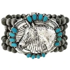 Wyo-Horse Women's Buckle Bunny Horse Bracelet