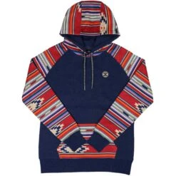 Hooey Women's Taos Aztec Sleeve Pullover Hoodie