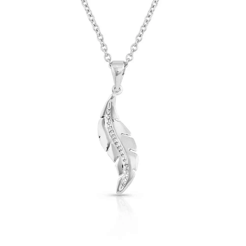 Montana Silversmiths All About The Curve Feather Necklace - Image 2