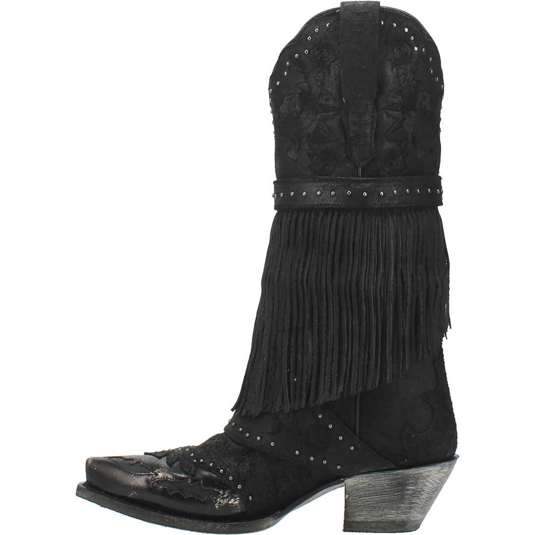 Dan Post Women's Bed Of Roses Leather Cowgirl Boots - Image 3