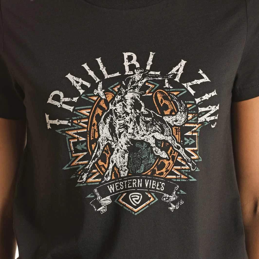 Rock & Roll Cowgirl Women's Trail Blazin Graphic T-Shirt - Image 2