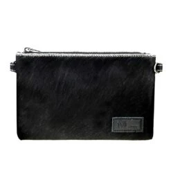 Montana West Women's Hair-On Hide Crossbody Clutch