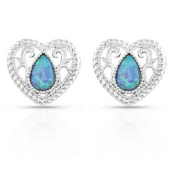 Montana Silversmiths Gleeful Heart Silver Earrings