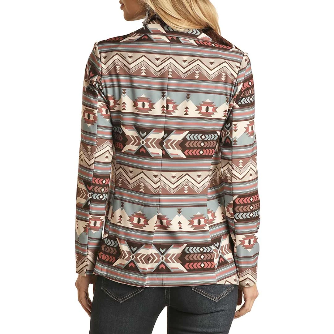 Rock & Roll Cowgirl Women's Aztec Blazer - Image 2