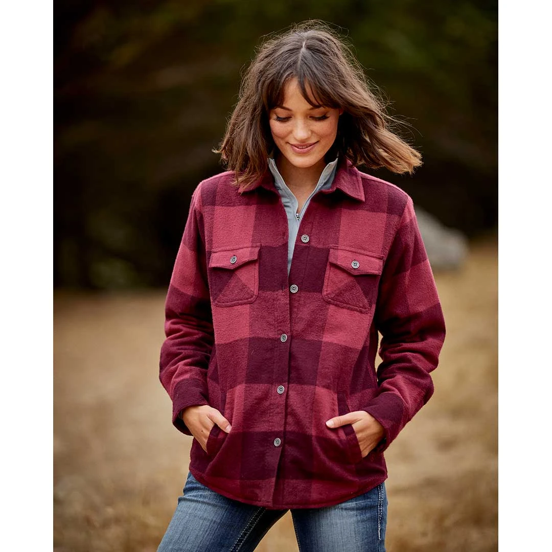 Ariat Women's Shacket Buffalo Plaid Shirt Jacket - Image 3
