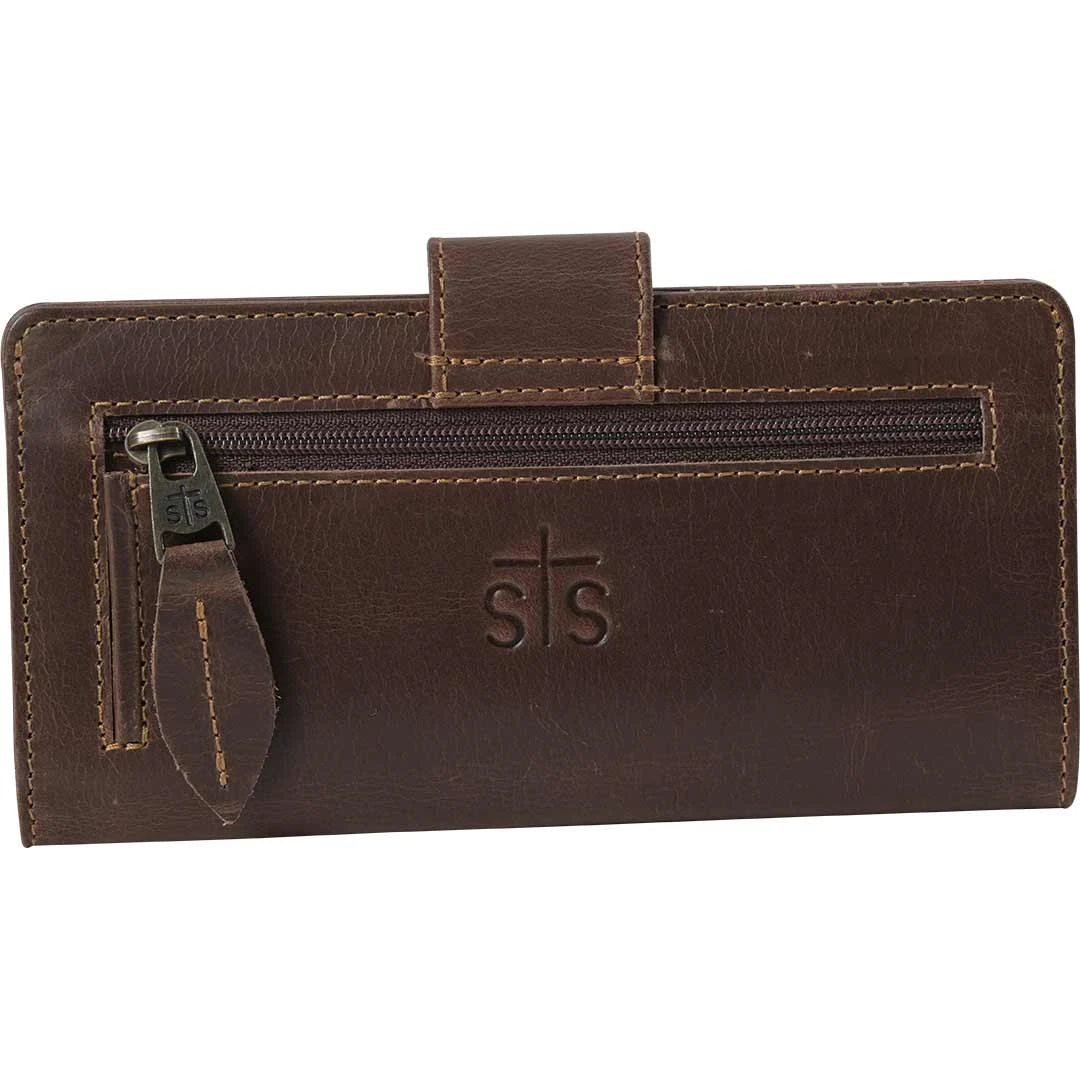 STS Ranchwear Chocolate Basic Bliss Carlin Wallet - Image 3
