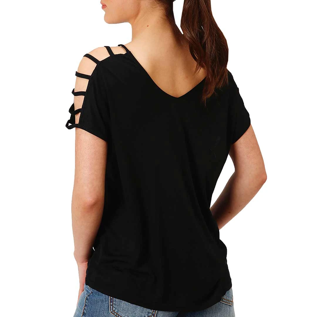 Roper Women's Cage Shoulder Detail T-Shirt - Image 2