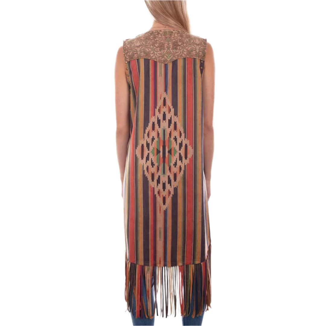 Scully Women's Microfiber Serape Print Vest - Image 2