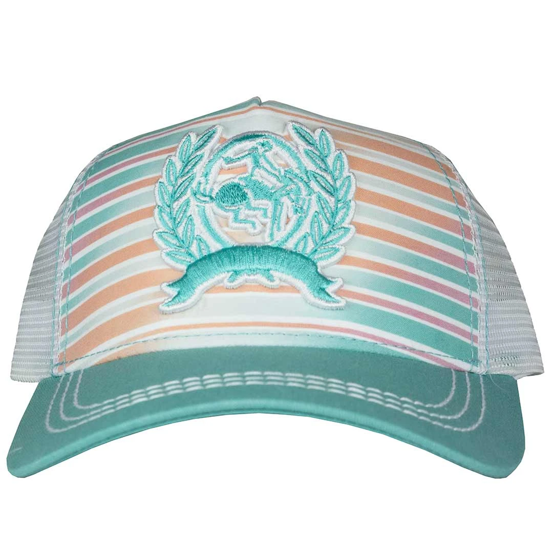 Cinch Women's Logo Patch Stripe Snap Back Cap - Image 2