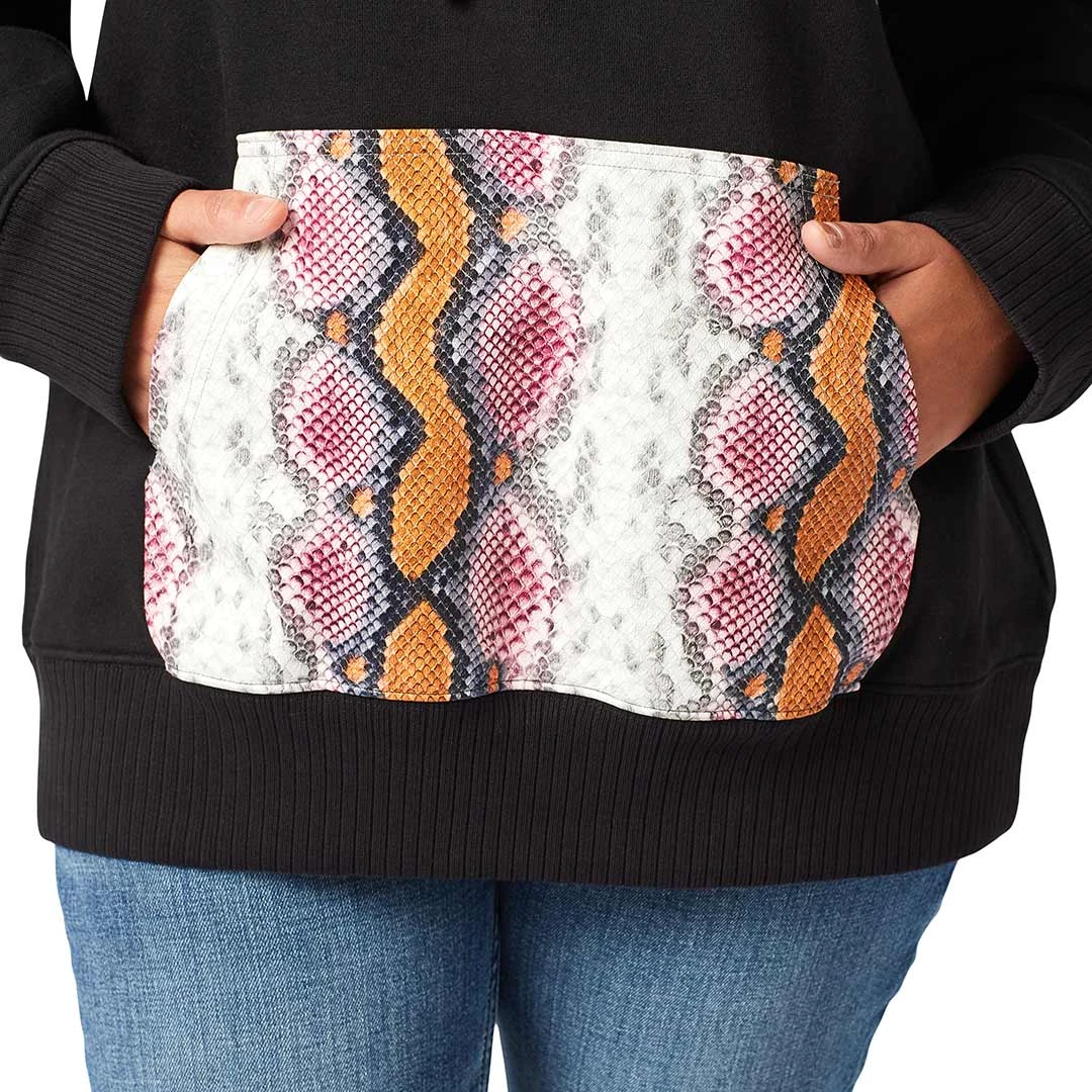 Wrangler Women's Retro Snake Print Hoodie - Image 4