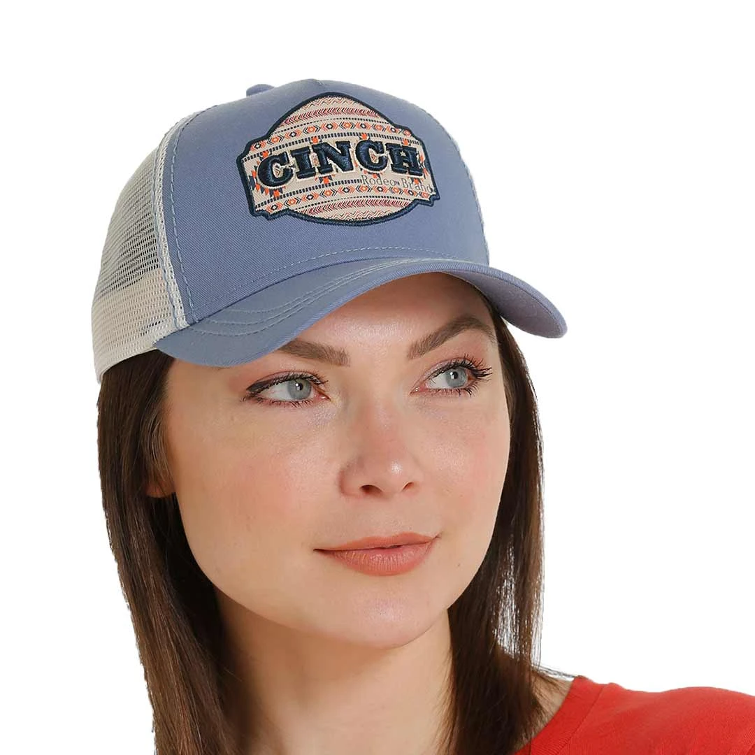Cinch Women's Aztec Logo Patch Snap Back Cap - Image 4