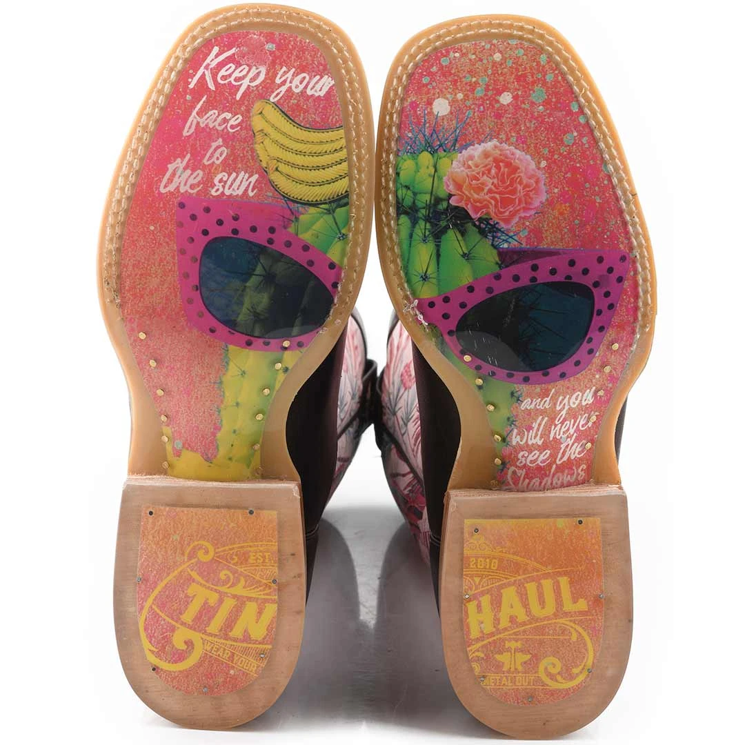 Tin Haul Women's Cactus Sole Cowgirl Boots - Image 2