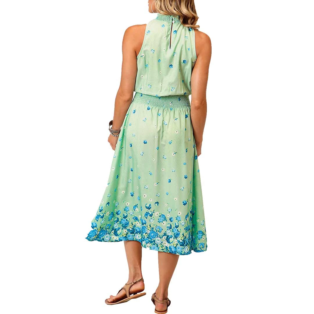Roper Women's Floral Print High Neck Midi Dress - Image 2