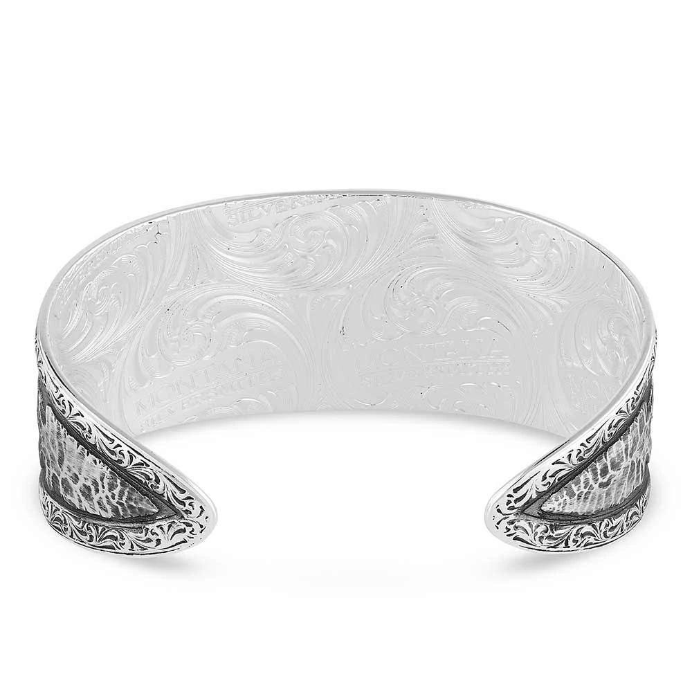 Montana Silversmiths Women's Blue Spring Cuff Bracelet - Image 2
