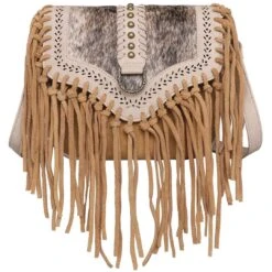 Wrangler Hair-On Cowhide Fringe Crossbody