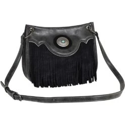 Justin Concho And Fringe Shoulder Bag
