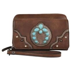 Justin Women's Turquoise Naja Concho Wallet