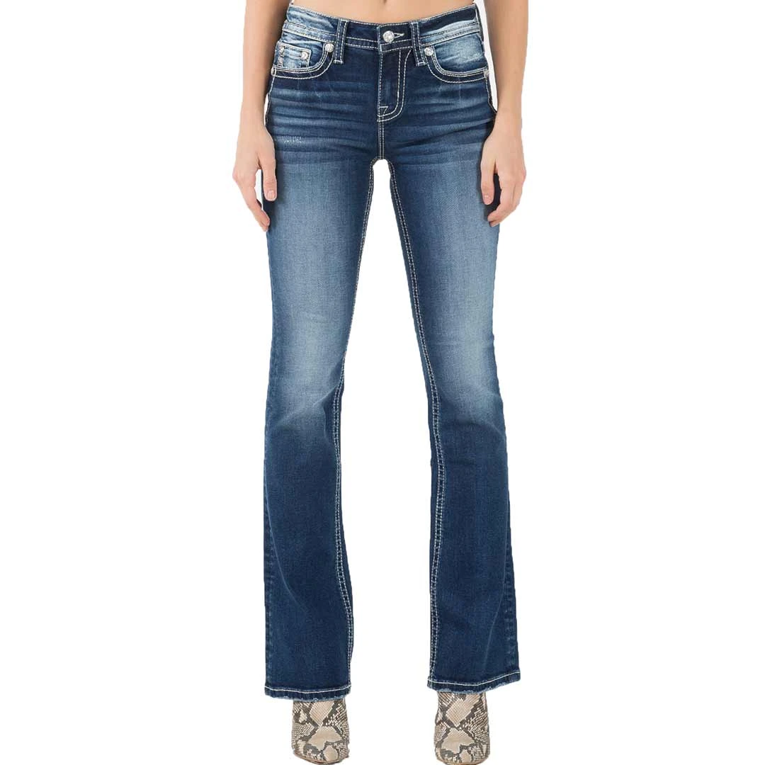 Miss Me Women's Tropical Longhorn Bootcut Jeans - Image 2