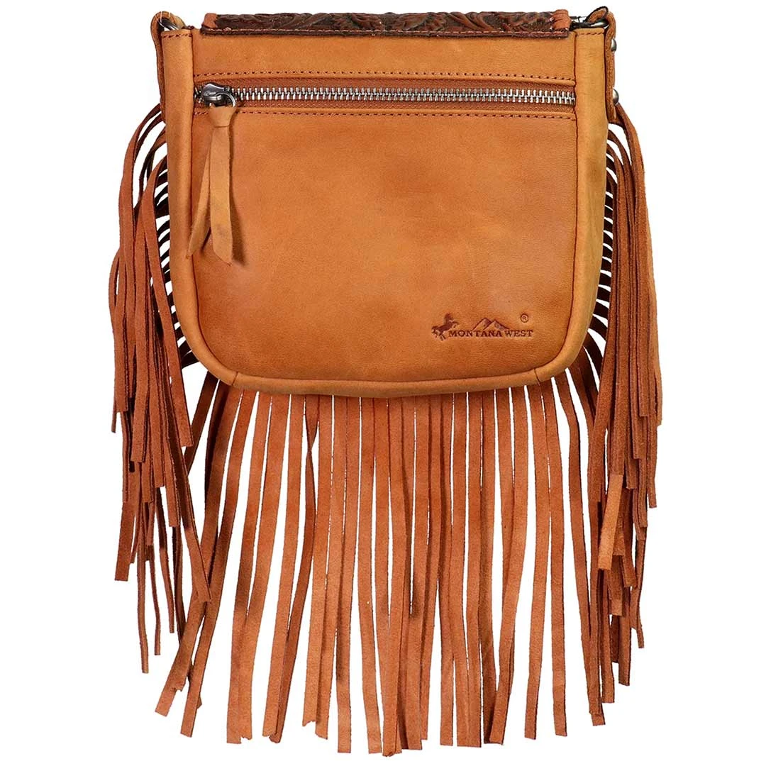 Montana West Real Leather Tooled Crossbody - Image 2