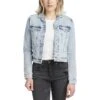 Silver Jeans Women's Fitted Cropped Jean Jacket