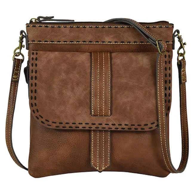 Tony Lama Double Stitch Accent Crossbody Purse
