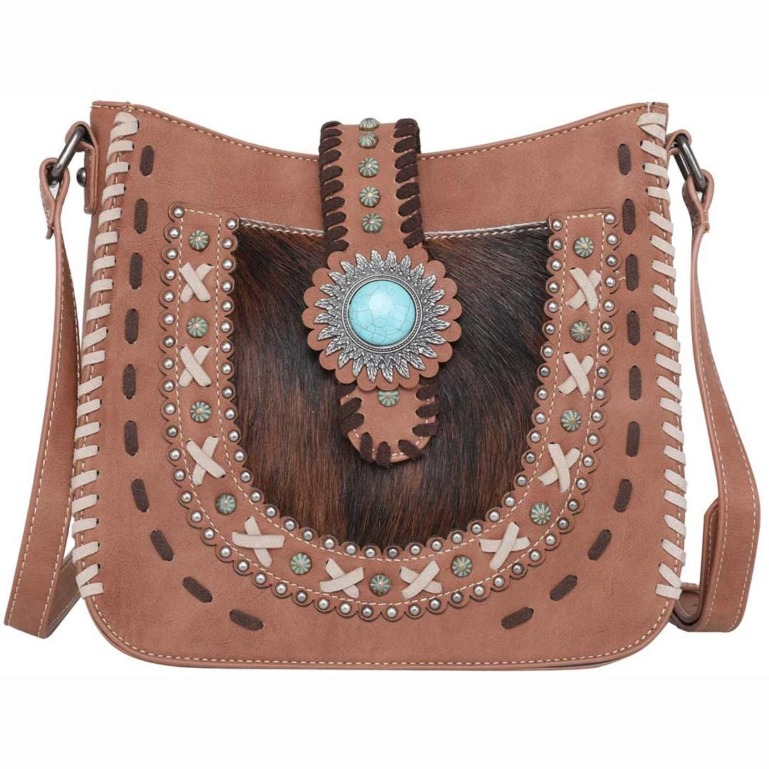 Trinity Ranch Hair-On Leather Collection Crossbody Bag - Image 2
